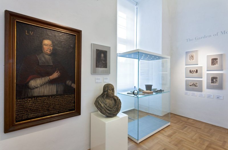 Architekti DRNH, NCZK, Arcibiskupský zámek v Kroměříži, Kabinet zahradní kultury, expozice v 2. NP – foto