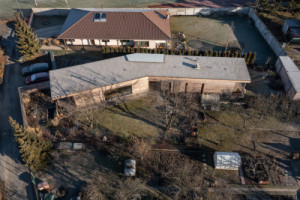 Dřevostavba se jako „hádě“ vine úzkou parcelou. (Dům na Hané; MOLO Architekti)