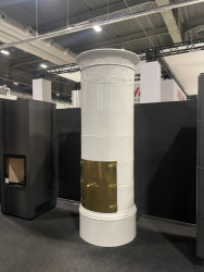 Sloupová kamna české kachlové manufaktury K&K Poker