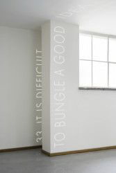 Instalace Věty po konceptuálním umění umělce Petra Duba. Foto: Studio Flusser