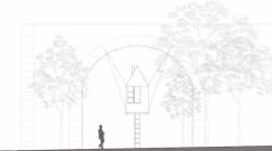 Létající černý dům, H3T architekti, pohled