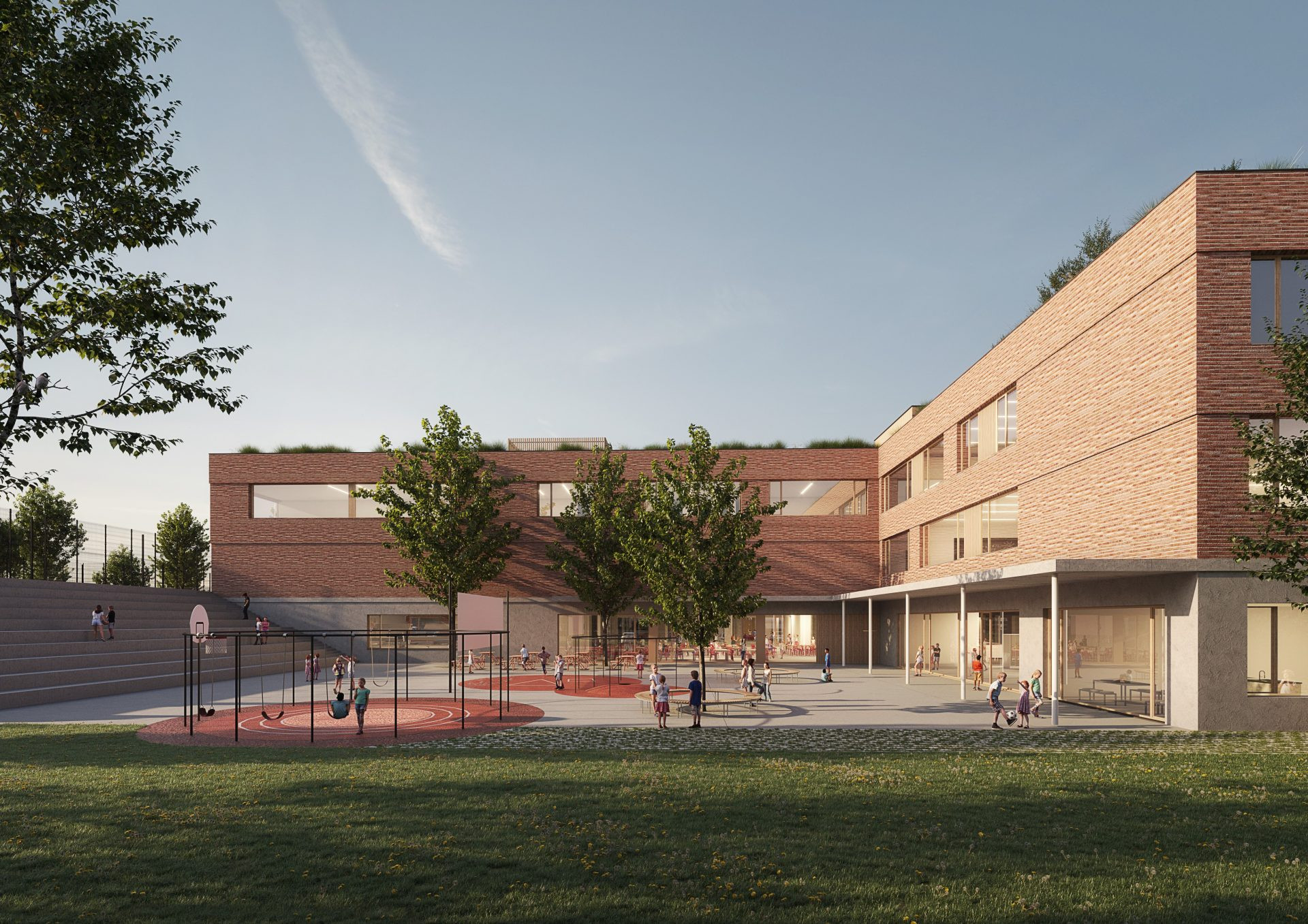 Základní škola v Chýni od ateliéru OVA