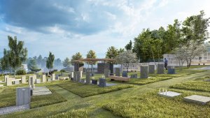V Černošicích u Prahy vznikne nový městský hřbitov od studia MS architekti