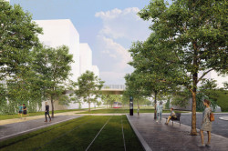 Nákladové nádraží Žižkov - vizualizace