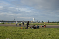 Park Tempelhof na místě bývalého letiště