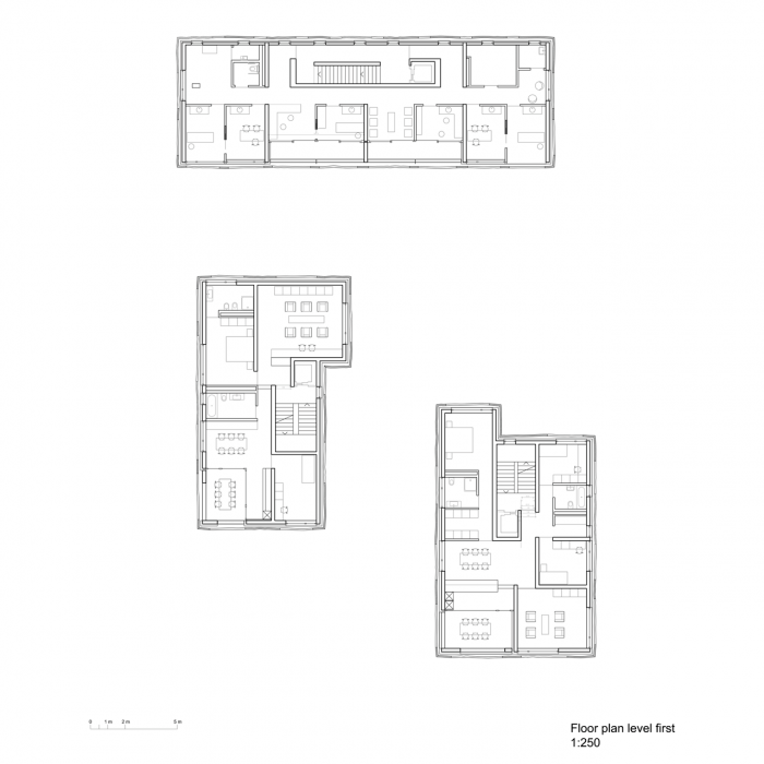 Buzzi Studio di Architettura, Cà Bugnada, půdorys 1. NP – foto