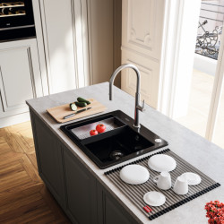 Dřez Franke MythosX bez okapu v barvě Onyx (včetně příslušenství)