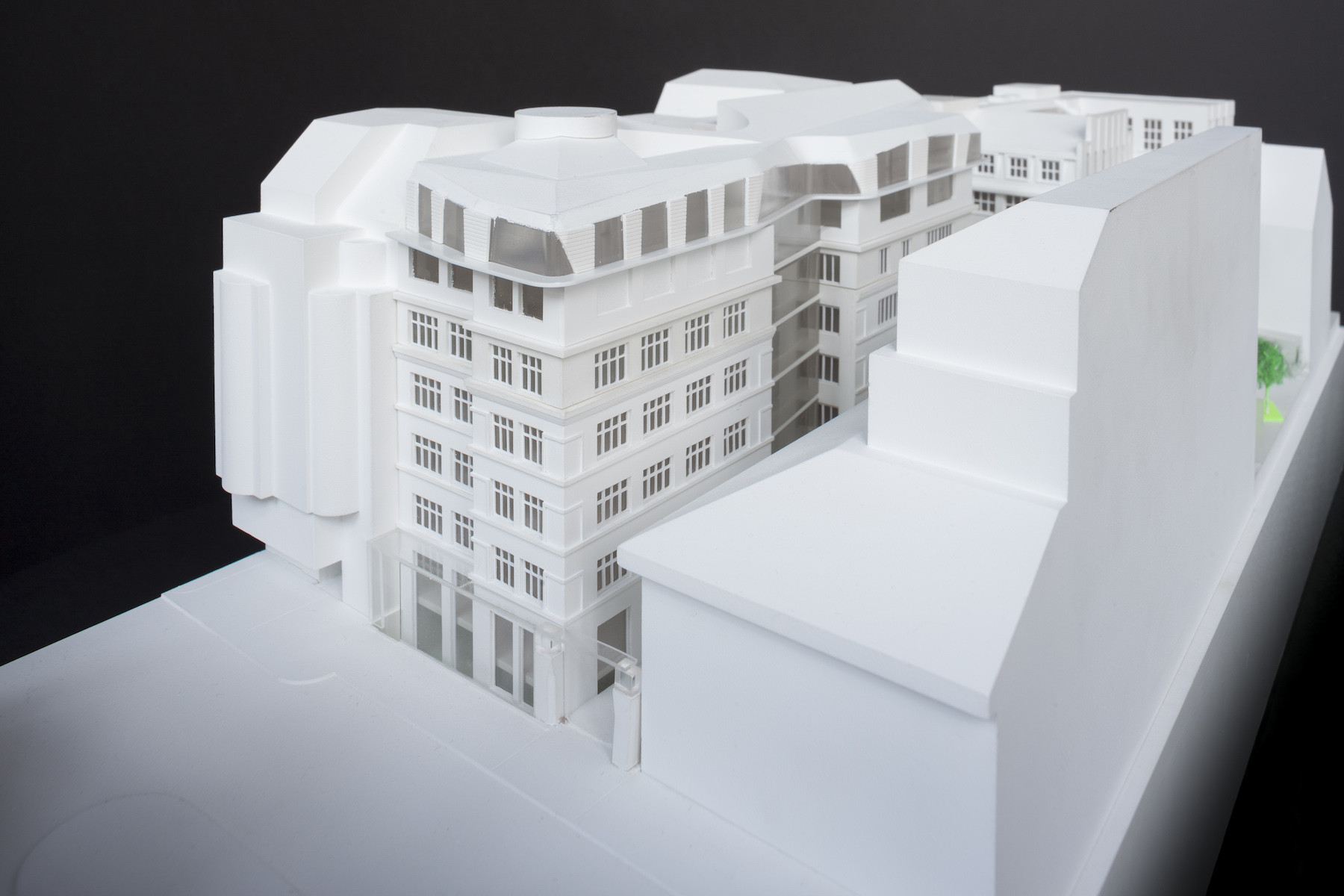 Model projektu podle návrhu architekta Stanislava Fialy.