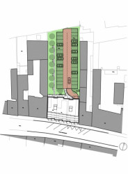 Bytový dům Domino,situace,  Atelier RAW