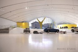 Muzeum Enza Ferrariho v italské Modeně bylo dokončeno až po architektově smrti.