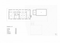 RD Hrabyně II., Atelier38‌ / Tomáš Bindr, Pavlína Harazimová, půdorys 1PP