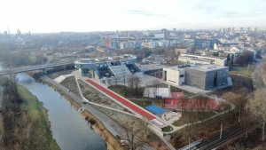City Campus Ostrava, ATELIER SIMONA GROUP, KANIA a.s.: Pohled na celý kampus z dronu