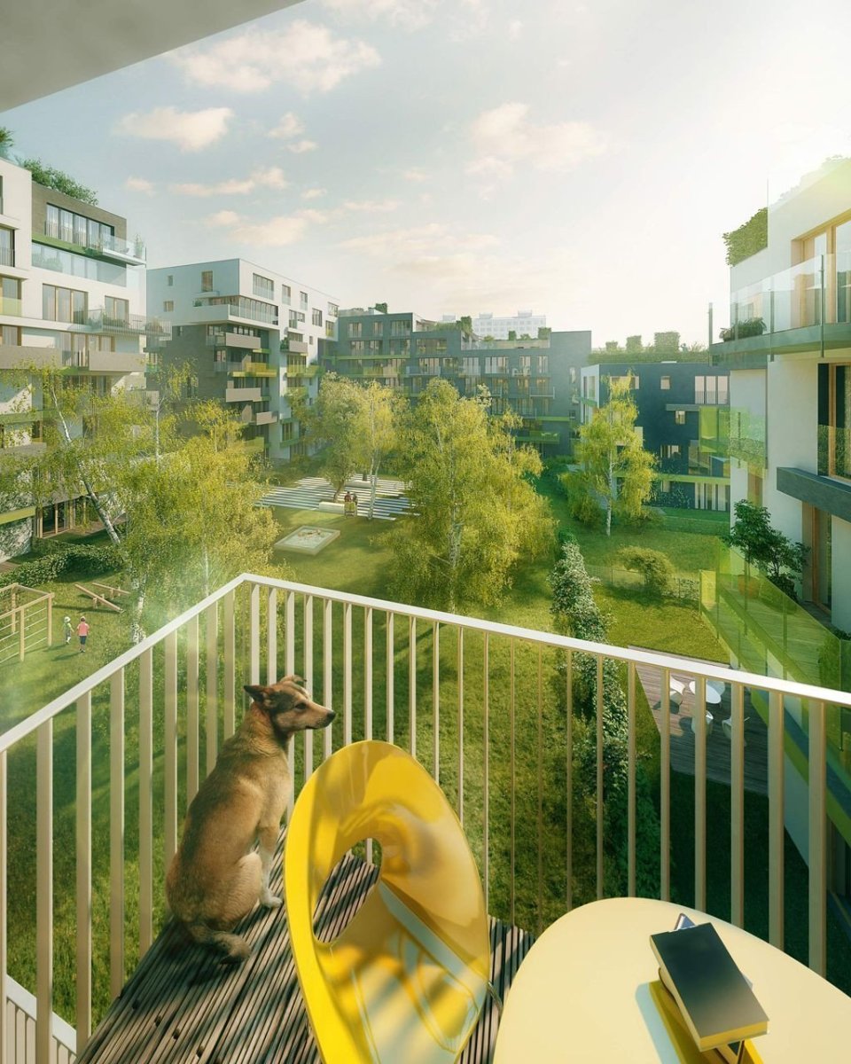 Chmelař architekti, Obytný soubor 4BLOK - vizualizace