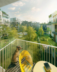 Chmelař architekti, Obytný soubor 4BLOK - vizualizace