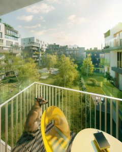 Chmelař architekti, Obytný soubor 4BLOK - vizualizace