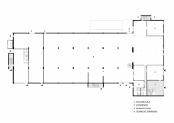 Compass Architekti, Administratívno skladový areál Sliačska, půdorys 1. NP – foto