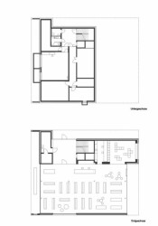 Hudební škola a knihovna ve Wolfurtu, půdorysy, Fink Thurnher Architekten