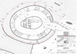 Administrativní budova Green Point, AHK Architeti. PŮDORYS 1.P.P.