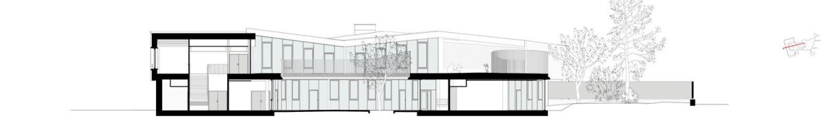 Jean Rostand School, SAM architecture, řez