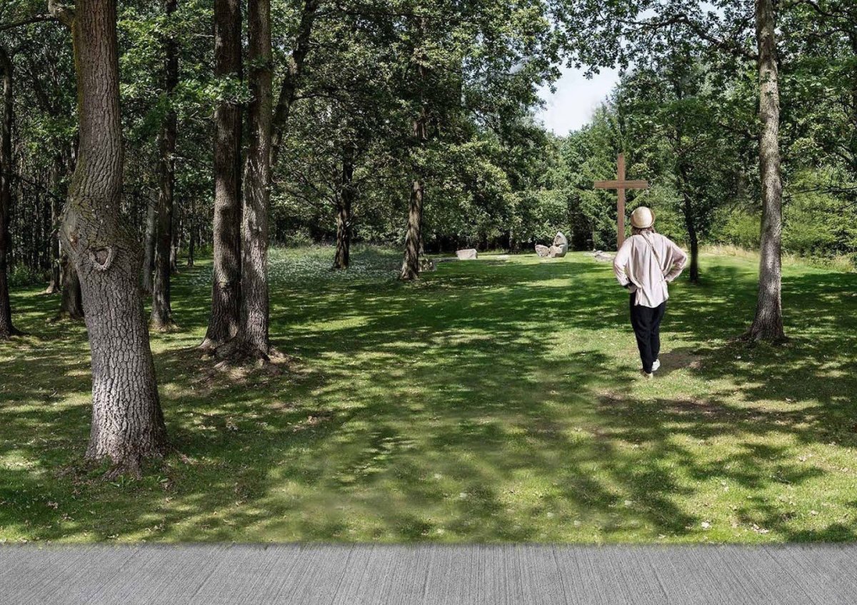 Vítězem krajinářsko-architektonické soutěže na Památník holokaustu Romů a Sintů v Letech u Písku se stal návrh studia Terra Florida a Atelieru Světlík.