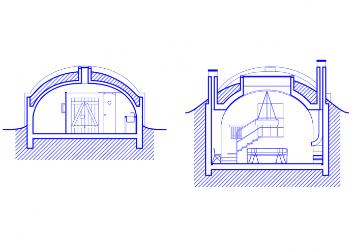 ORA, Vinný sklep U Modráka, řez A-A' – foto