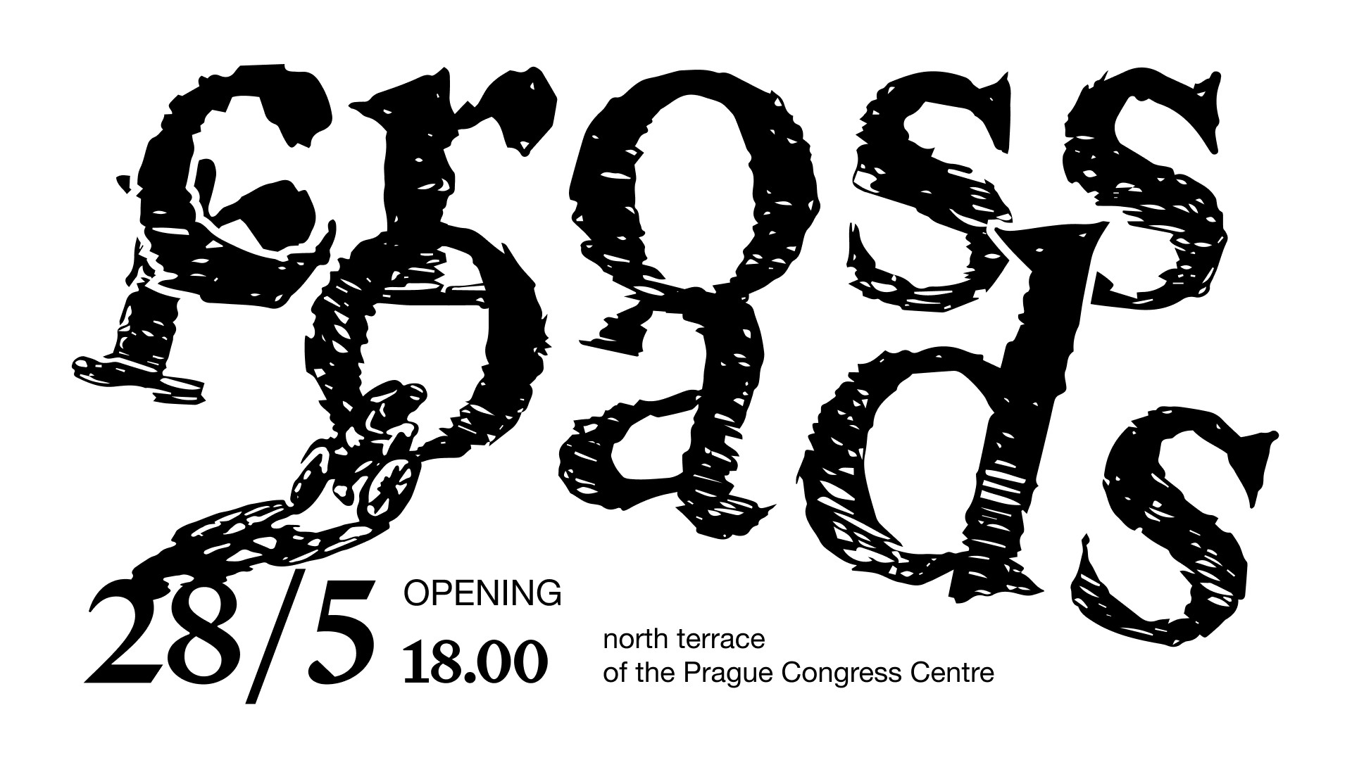 Pozvánka na vernisáž umělecké realizace crossroads v Kongresovém centru Praha