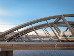 3. místo v soutěži na Vyšehradský most - návrh Sudop Praha