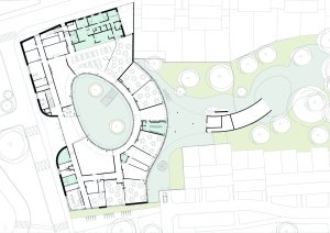 Jean Rostand School, SAM architecture, půdorys 1PP