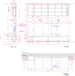 BY architects, Byt pro spisovatele, skladba nábytku - foto