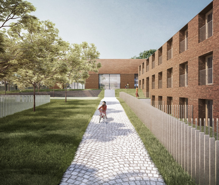 Polyfunkční dům Slivenec od bod architekti (soutěžní návrh)