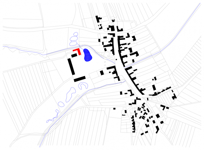 PROKŠ PŘIKRYL ARCHITEKTI, Zázemí biotopu v Honěticích u Kroměříže, situace (2013) – foto