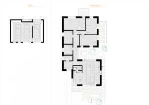 RD Haná, No-a architekti / Vlado Hrivňák, Lenka Grégrová, půdorys