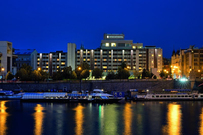 Hotel Intercontinental v historickém centru Prahy navrhla na přelomu 60. a 70. let kolektiv architektů pod vedením Karla Filsaka. Foto: Národní památkový ústav
