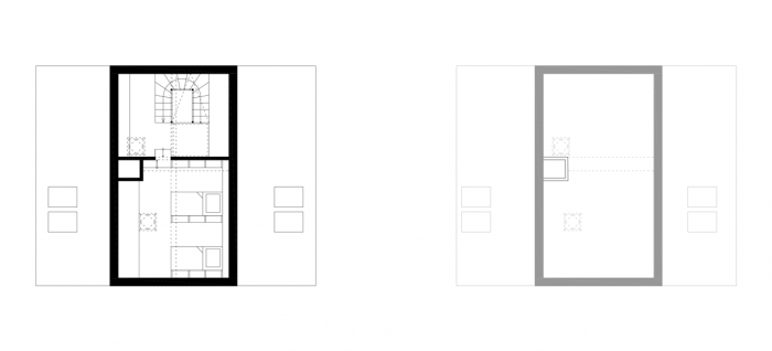 Mooza architecture, RD Rudná, půdorys 3. NP – foto