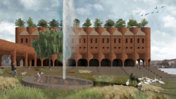 Bazén u břehu Vltavy na Smíchově, Matěj Kovačík.