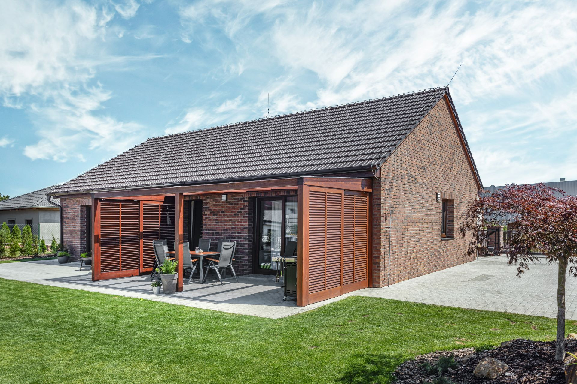 Rodinný dům, na kterém byly použité cihly Porotherm T Profi od wienerbergeru.