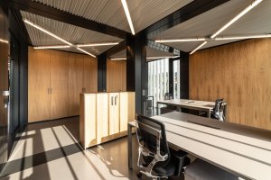 Administrativní sídlo firmy v pavilonu EXPO 2015, KOMA MODULAR. ZDROJ: KOMA MODULAR