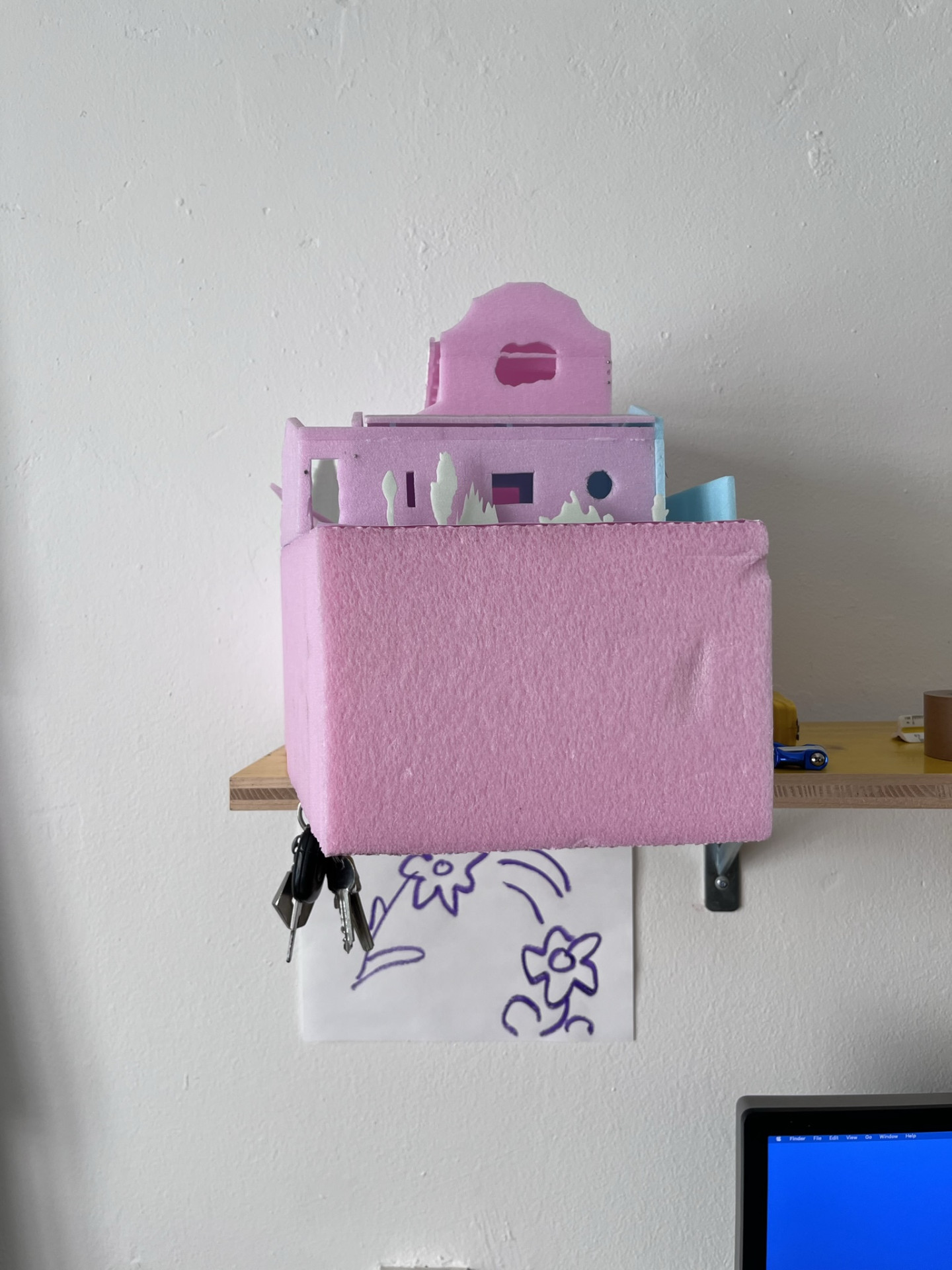 Další model. Tentokrát model projektu Chobot, který je v rozhovoru několikrát zmiňován