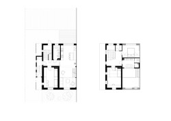 Rodinný dům s přístavbou v Plzni, PRO-STORY: Půdorysy