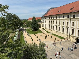 Nedávno byla po rekonstrukci oteveřená zahrada Na Baště, kterou navrhl Jospi Plečnik. Jana Kohlová s kolegy se chtěla vrátit co nejblíže jeho původnímu návrhu. K němu patří i sloupovité túje. "Trochu jsem je vzala na milost," říká krajinářská architektka.