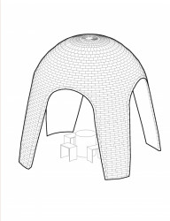 Cihelná stuha, axonometrie, Filip Hutera