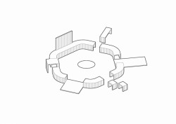 Ohniště, axonometrie, Sylvie Tesková