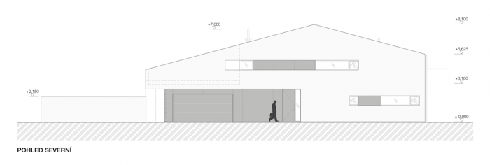 4a architekti, White Villa, pohled severní – foto