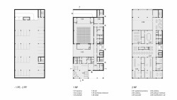Komunitní sportovní centrum pod Nuselským mostem, půdorysy, Kristýna Vyslychová