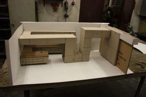 PROGRES ATELIER, Rekonstrukce bytu na Letné, model – foto