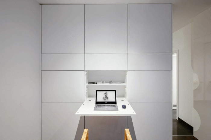 Interiér bytu v Letňanech za využití parametrického designu, Archistroj