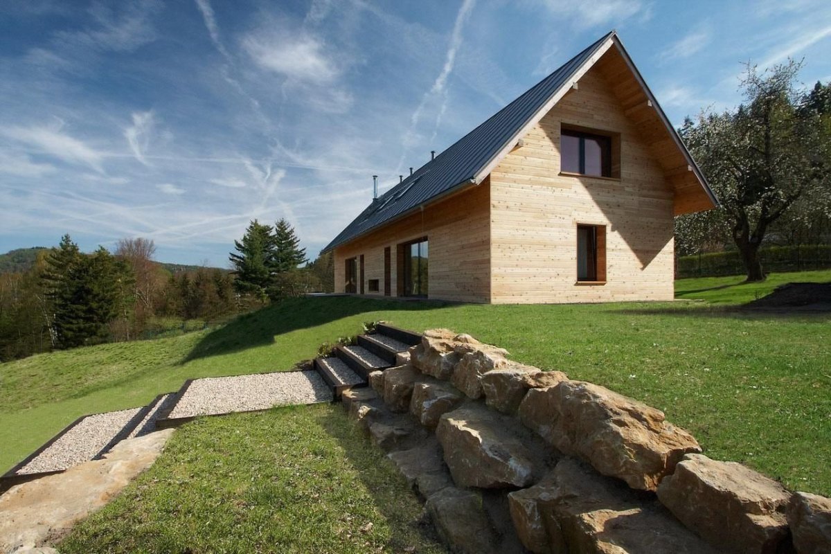 Rodinný dvojdům v Českém ráji od ateliéru Stempel & Tesar architekti