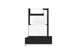 Chládek Architekti, Dostavba soukromé knihovny ve Zlíně, řez - foto