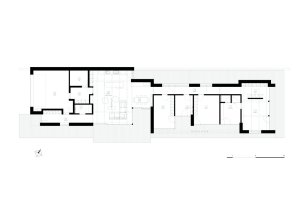Rodinný dům Neveklov, půdorys, Atelier Kunc architects