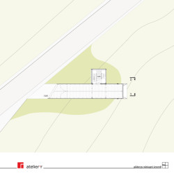 Půdorys nástupní úrovně (Rozhledna na Litomyšl, atelier-r)